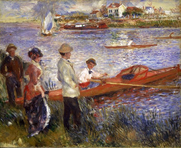 Pierre-Auguste Renoir Rowers at Chatou oil painting picture